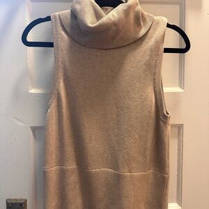 Pilcro Sleeveless Cowl Neck Sweater - Cream
